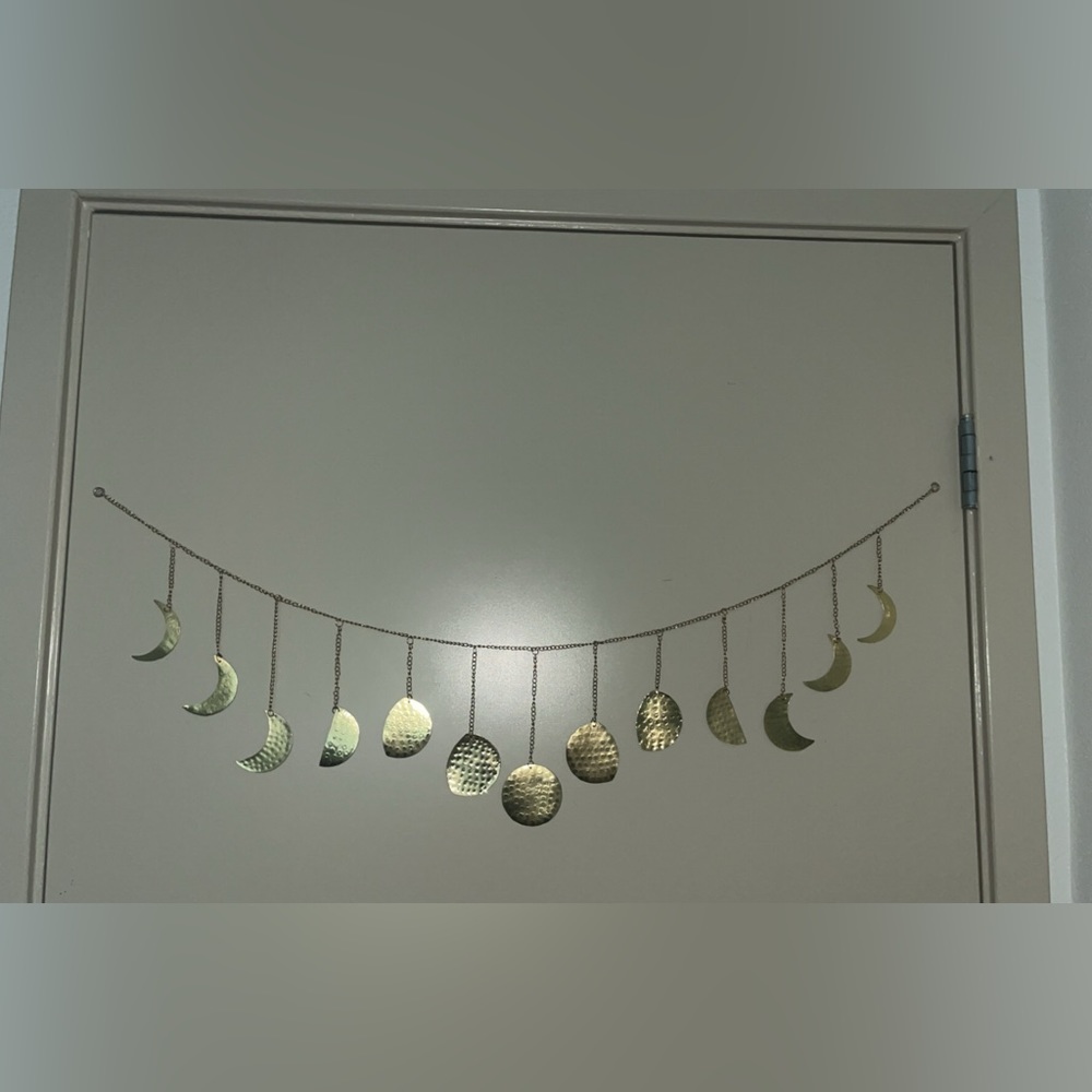 Gold metal wall decor